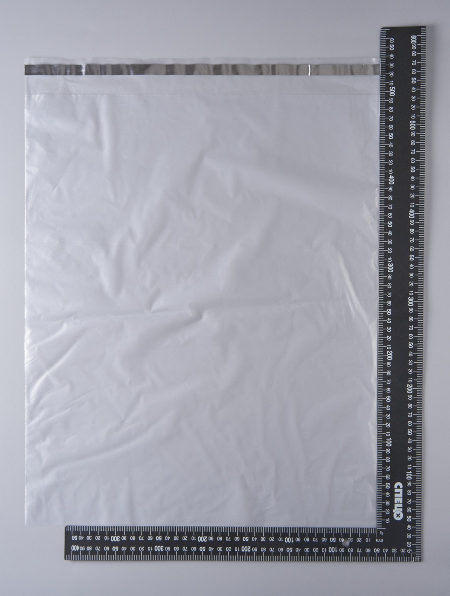 Курьерский пакет, ПРОЗРАЧНЫЙ, 400х500+40 мм, с клеевым клапаном, 30 мкм. (сейф пакет) 100 шт.