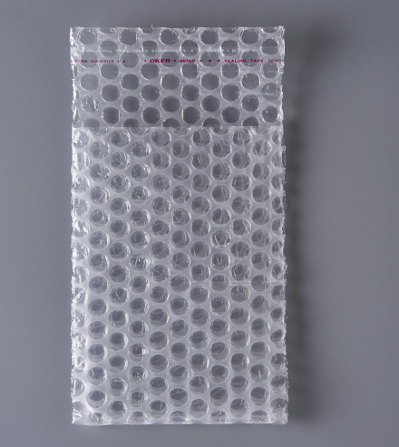 Пакет воздушно-пузырчатый (ВПП, пузырьковый, пупырчатый), 10х15+5 см, с клеевым клапаном, трехслойный, 1000 шт.