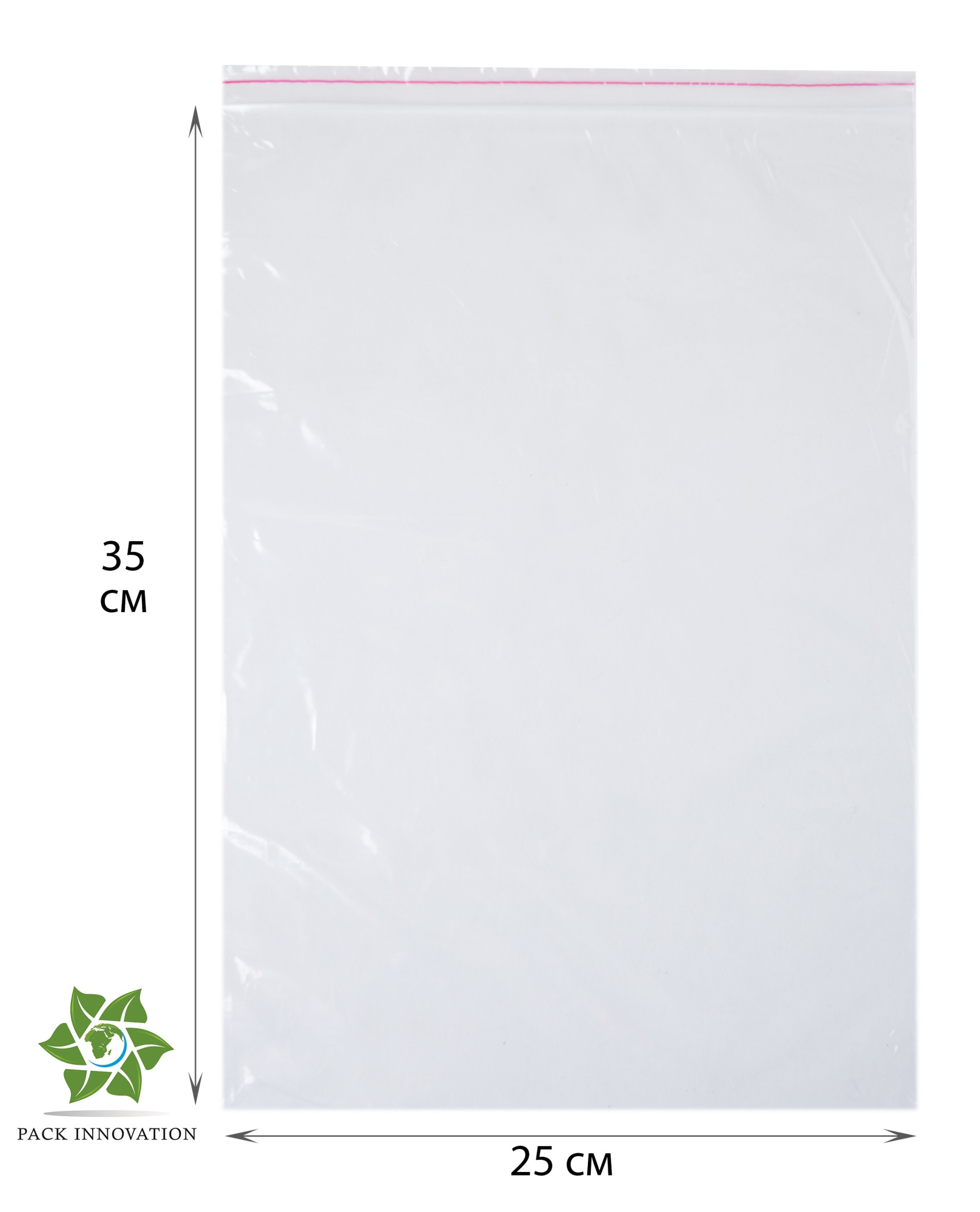 Пакет с замком Zip-Lock (Зип лок), 25х35 см, 40 мкм, 200 шт.