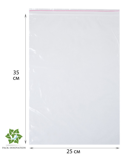 Пакет с замком Zip-Lock (Зип лок), 25х35 см, 40 мкм, 500 шт.