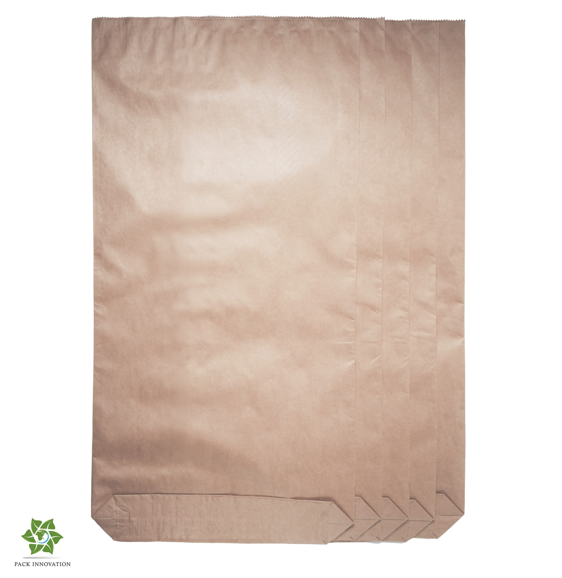 Крафт мешок бумажный трехслойный, с полиэтиленовым вкладышем, размер 100х51,5х9 см, 20 шт