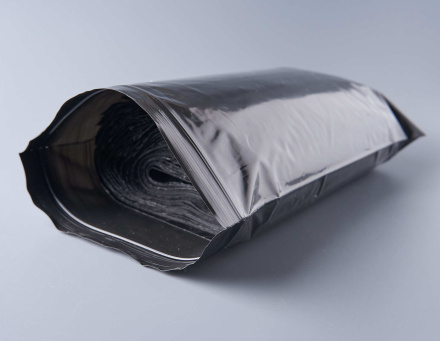 Пакет с замком Zip-Lock (Зип лок), 18х25 см, сверхпрочный, 60 мкм, черный металлик, 1000 шт.