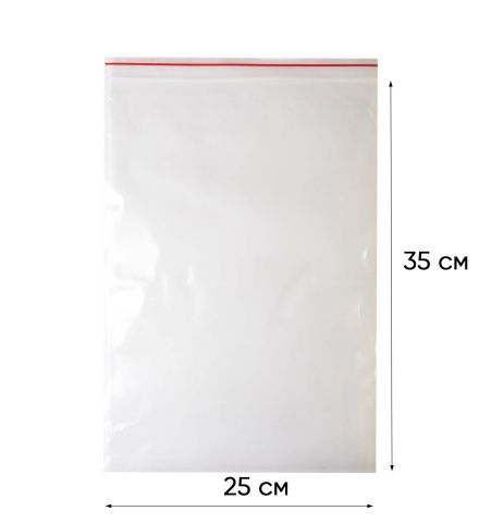 Пакет с замком Zip-Lock (Зип лок), 25х35 см, ультрапрочный, 100 мкм, 200 шт.