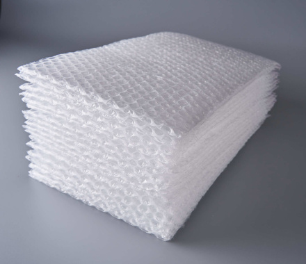 Пакет воздушно-пузырчатый (ВПП, пузырьковый, пупырчатый), 20х30+5 см, с клеевым клапаном, трехслойный, 500 шт.