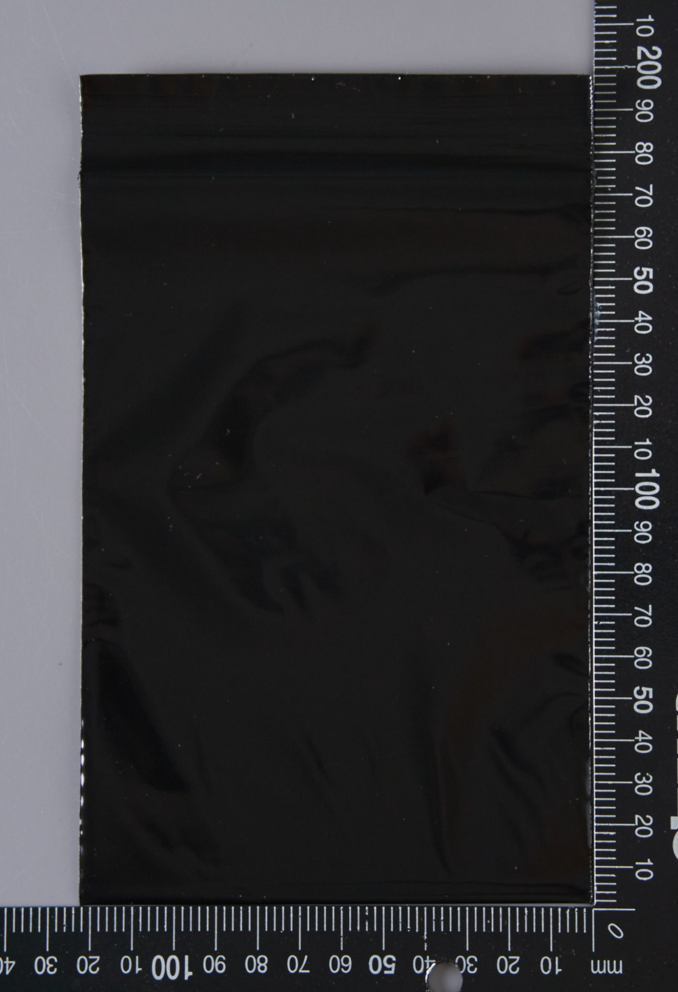 Пакет с замком Zip-Lock (Зип лок), 12х17 см, сверхпрочный, 60 мкм, черный металлик, 1000 шт.