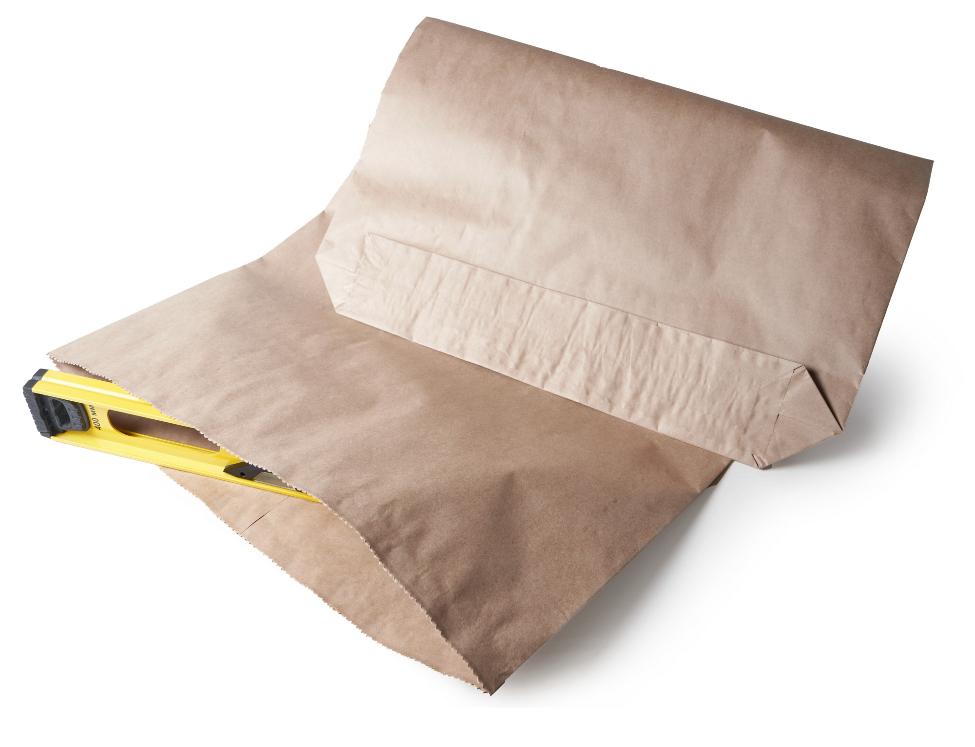 Крафт мешок бумажный трехслойный, с полиэтиленовым вкладышем, размер 100х51,5х9 см, 20 шт