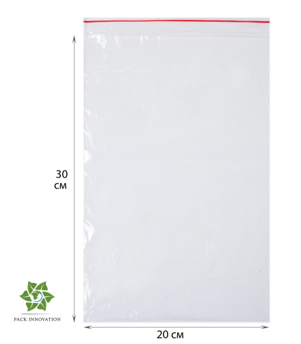 Пакет с замком Zip-Lock (Зип лок), 20х30 см, 40 мкм, 200 шт.