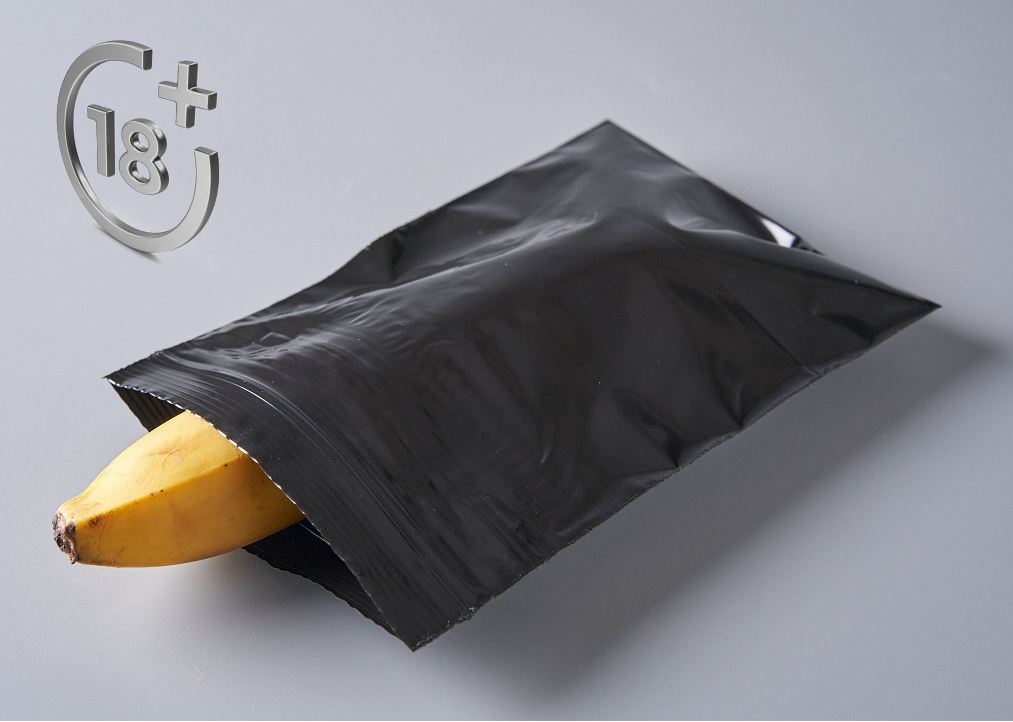 Пакет с замком Zip-Lock (Зип лок), 13х17 см, сверхпрочный, 60 мкм, черный металлик, 500 шт.