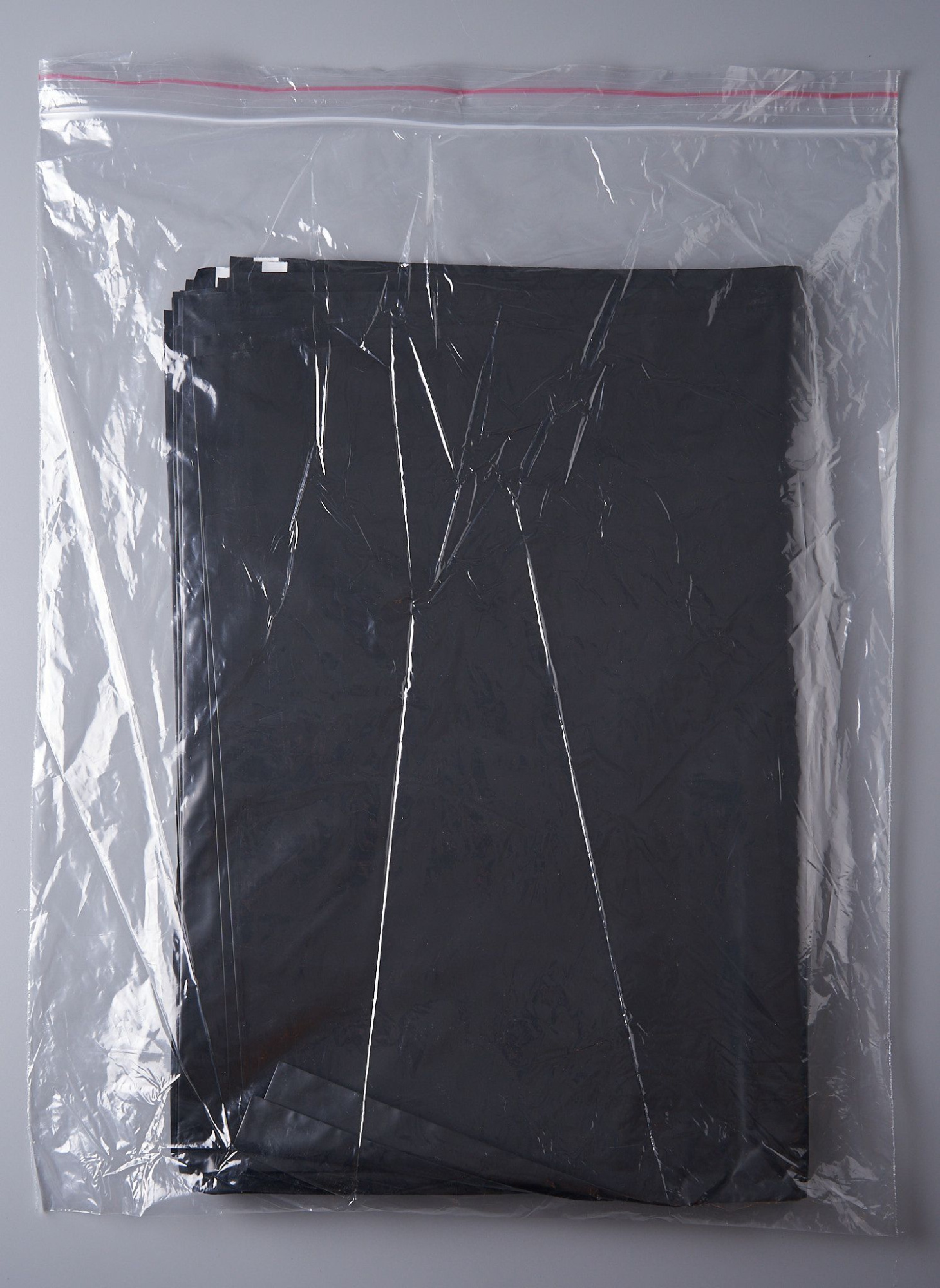 Курьерский пакет, ЧЁРНЫЙ, 400х500+40, без кармана, 50 мкм, 100 шт.