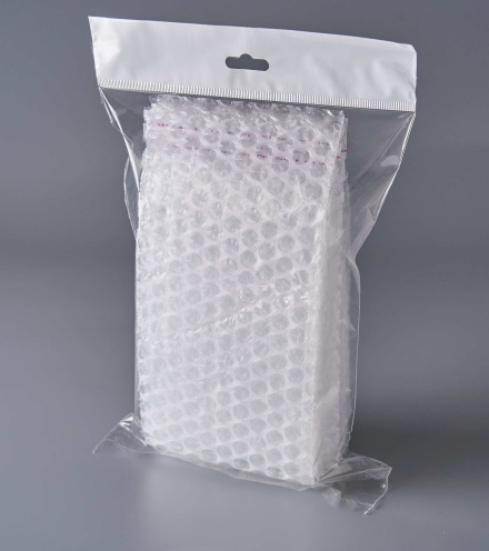 Пакет воздушно-пузырчатый (ВПП, пузырьковый, пупырчатый), 10х15+5 см, с клеевым клапаном, трехслойный, 1000 шт.