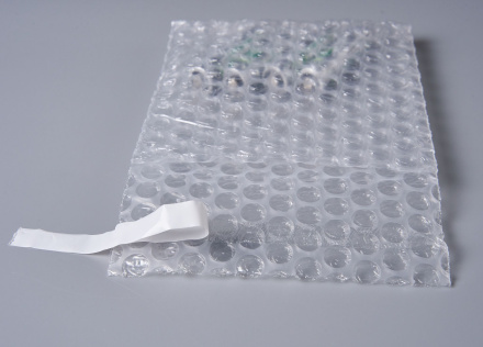 Пакет воздушно-пузырчатый (ВПП, пузырьковый, пупырчатый), 12х12+5 см, с клеевым клапаном, трехслойный, 1000 шт.