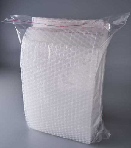 Пакет воздушно-пузырчатый (ВПП, пузырьковый, пупырчатый), 20х30+5 см, с клеевым клапаном, трехслойный, 500 шт.