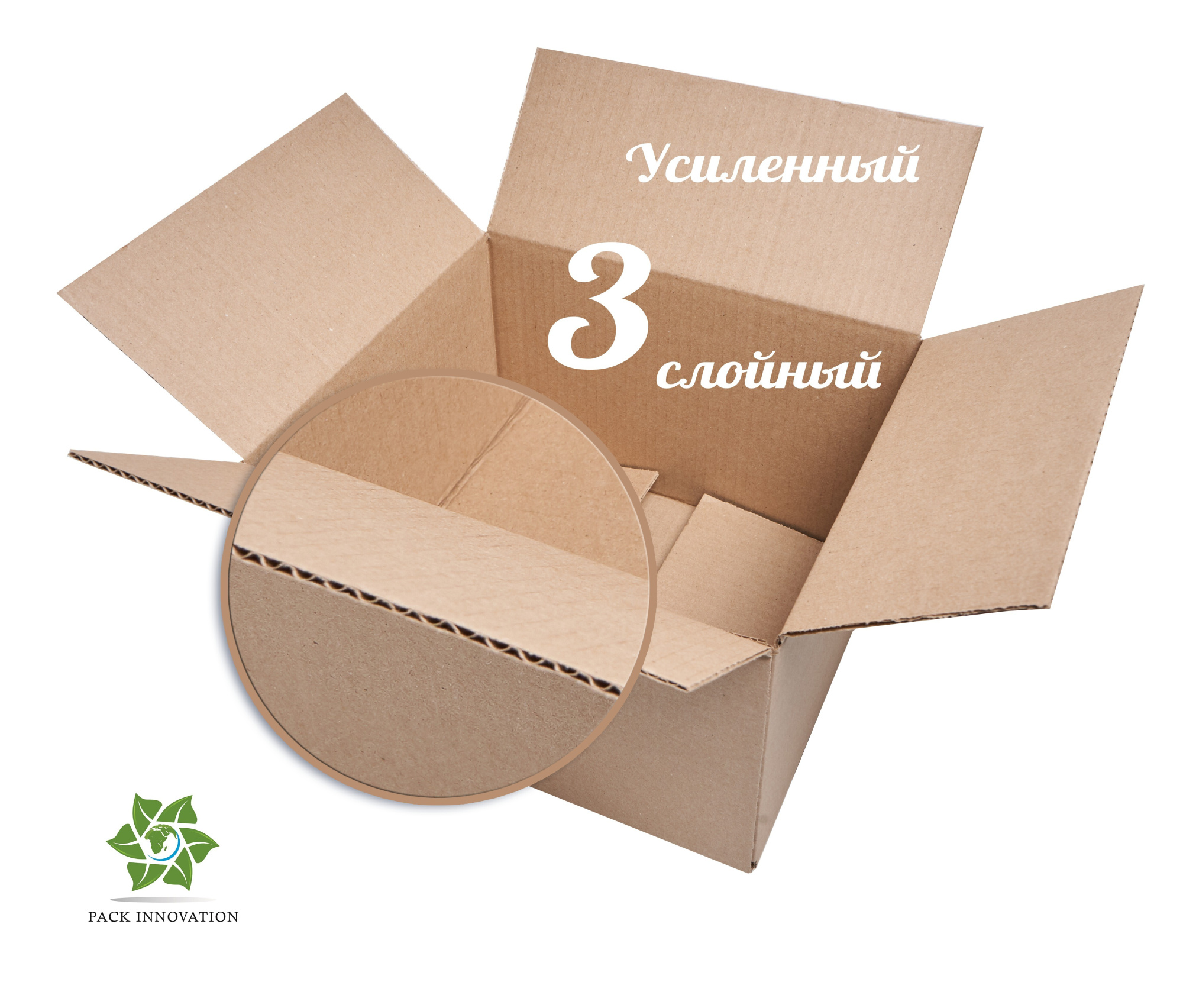 Коробка картонная, 25х22х15,5 см, Объем 8,5 л, 10 шт. (Гофрокороб, 250х220х155 мм )