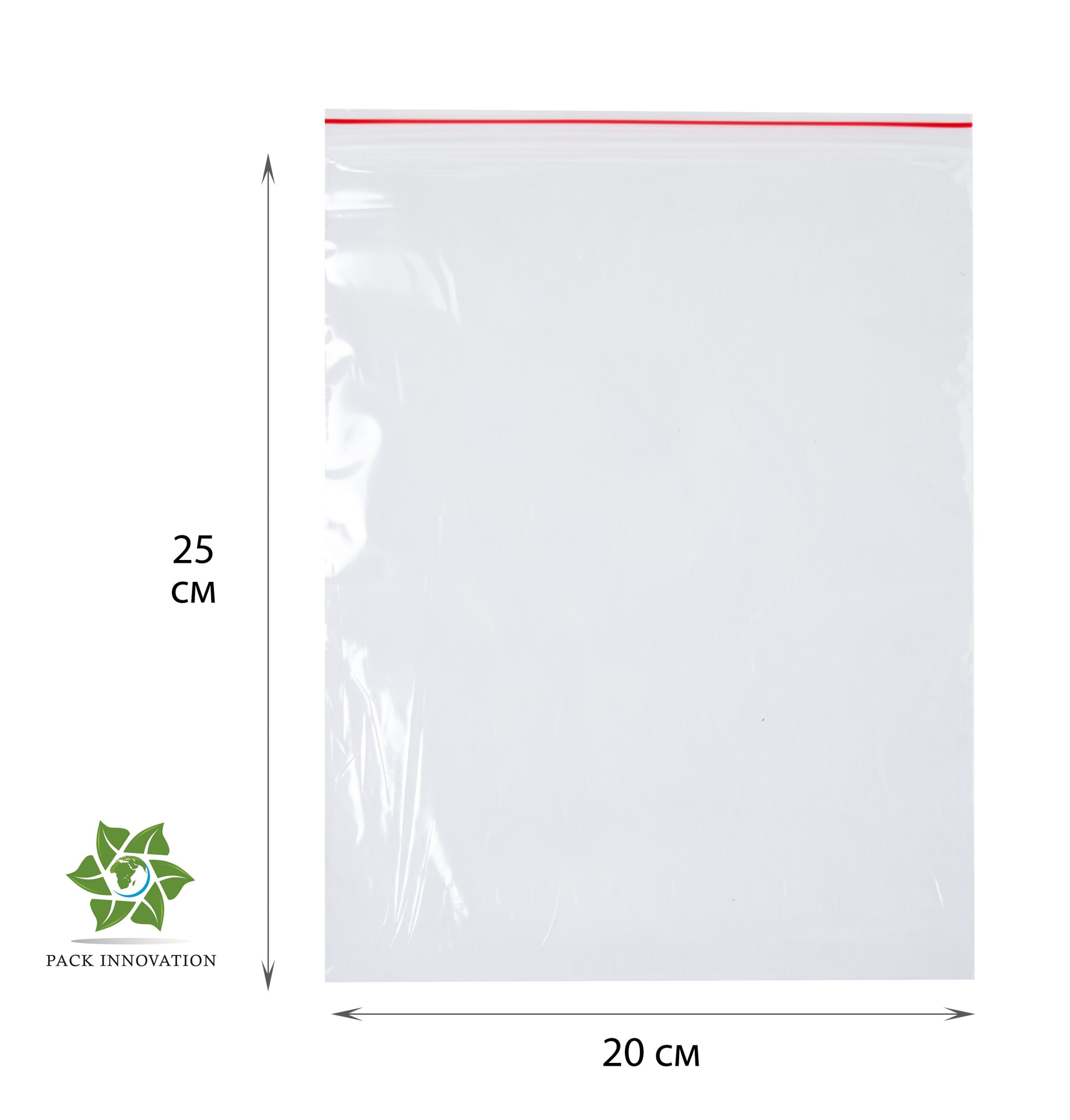 Пакет с замком Zip-Lock (Зип лок), 20х25 см, 35 мкм, 200 шт.