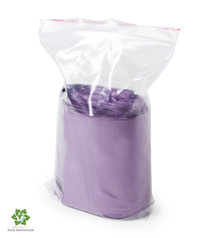 Пакет с замком Zip-Lock (Зип лок), 10х15 см, 60 мкм, с европодвесом, сверхпрочный, вишневый металлик, 10000 шт.