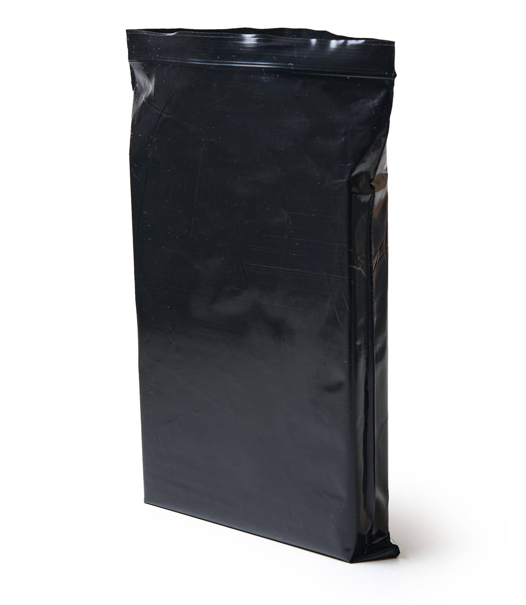 Пакет с замком Zip-Lock (Зип лок), 18х25 см, сверхпрочный, 60 мкм, черный металлик, 1000 шт.