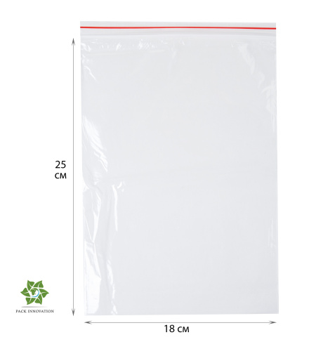 Пакет с замком Zip-Lock (Зип лок), 18х25 см, 35 мкм 100 шт.
