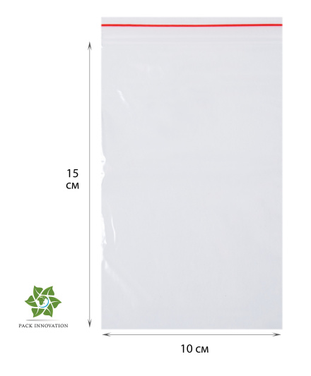 Пакет с замком Zip-Lock (Зип лок), 10х15 см, 40 мкм, 500 шт.