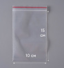 Пакет с замком Zip-Lock (Зип лок), 10х15 см, ультрапрочный, 100 мкм, 200 шт.
