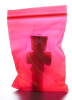 Пакет с замком Zip-Lock (Зип лок), 12х17 см, 60 мкм, сверхпрочный, красный, 300 шт.