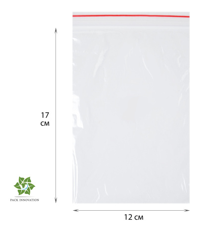 Пакет с замком Zip-Lock (Зип лок), 12х17 см, 40 мкм, 200 шт.