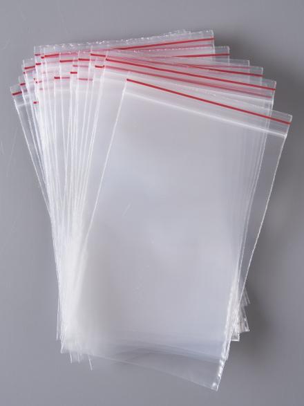 Пакет с замком Zip-Lock (Зип лок), сверхпрочный, 10х15 см, 60 мкм, 100 шт.