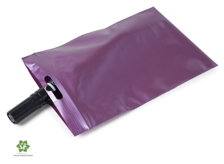 Пакет с замком Zip-Lock (Зип лок), 10х15 см, 60 мкм, с европодвесом, сверхпрочный, вишневый металлик, 10000 шт.