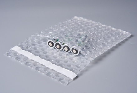 Пакет воздушно-пузырчатый (ВПП, пузырьковый, пупырчатый), 12х12+5 см, с клеевым клапаном, трехслойный, 1000 шт.