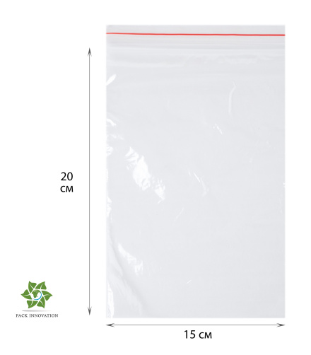 Пакет с замком Zip-Lock (Зип лок), 15х20 см, 40 мкм, 1 000 шт.