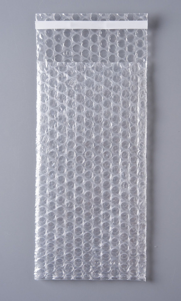 Пакет воздушно-пузырчатый (ВПП, пузырьковый, пупырчатый), 12х25+5 см, с клеевым клапаном, трехслойный, 1000 шт.