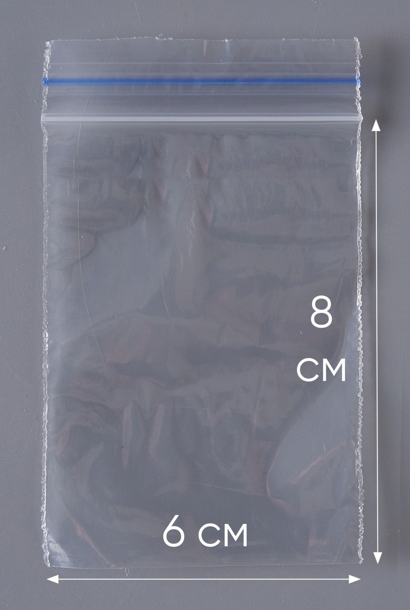 Пакет с замком Zip-Lock (Зип лок), 6х8 см, 35 мкм, 1000 шт.