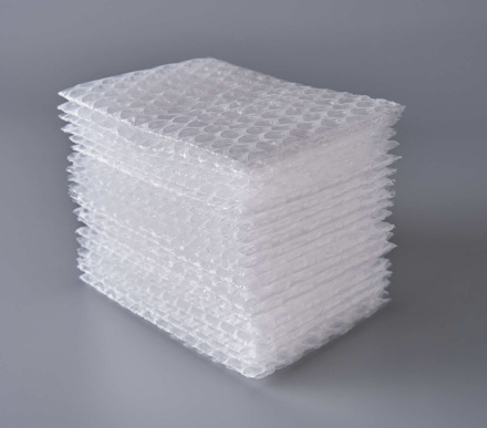 Пакет воздушно-пузырчатый (ВПП, пузырьковый, пупырчатый), 10х15 см, трехслойный, плотность пленки 60 гр/м, 1000 шт.